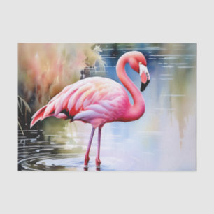Flamingo Pink Bird Tissuepapier