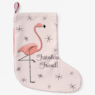 Flamingo Pink Fabulous Friend! Kleine Kerstsok