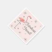 Flamingo Pink Fabulous Friend! Servetten (Hoek)
