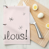 Flamingo Pink Fabulous! keukenhanddoek (Quarter Fold)