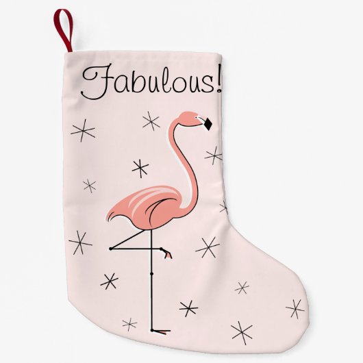 Flamingo Pink Fabulous! Kleine Kerstsok (Voorkant)