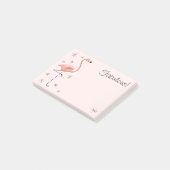 Flamingo Pink "Fabulous!" Post-it® Notes (Schuin)