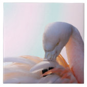 Flamingo Pink Mint Tegeltje (Voorkant)