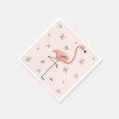 Flamingo Pink papieren servetten (Hoek)