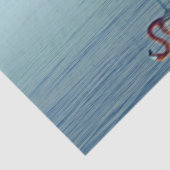 Flamingo Pink Reflection Wildlife Foto Tissuepapier (Detail)