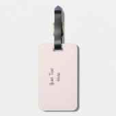 Flamingo Pink "Text" bagagelabel (Achterkant verticaal)