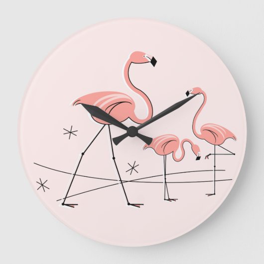 Flamingo Pink Trio 2 klok rond (Voorkant)