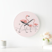 Flamingo Pink Trio 2 klok rond (Huis)