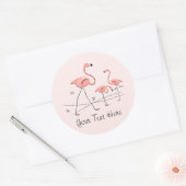 Flamingo Pink Trio 2 Text sticker (Envelop)