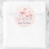 Flamingo Pink Trio 2 Text sticker (Tas)