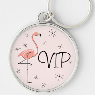 Flamingo Pink "VIP"-sleutelhanger Sleutelhanger