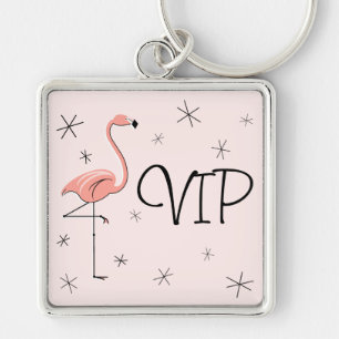 Flamingo Pink "VIP"-sleutelhanger Sleutelhanger