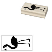 Flamingo Plain Rubber Stamp (naar links) Rubberstempel (Gestempeld)