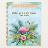 Flamingo Planner met aangepaste offerte en persona (Voorkant)