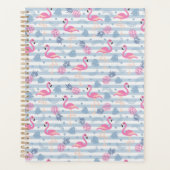 Flamingo Planner - Rose et Bleu (Devant)