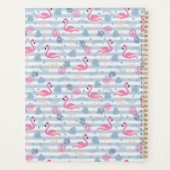 Flamingo Planner - Rose et Bleu (Dos)