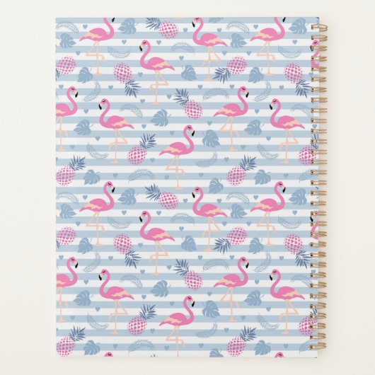 Flamingo Planner - Roze & Blauw (Achterkant)