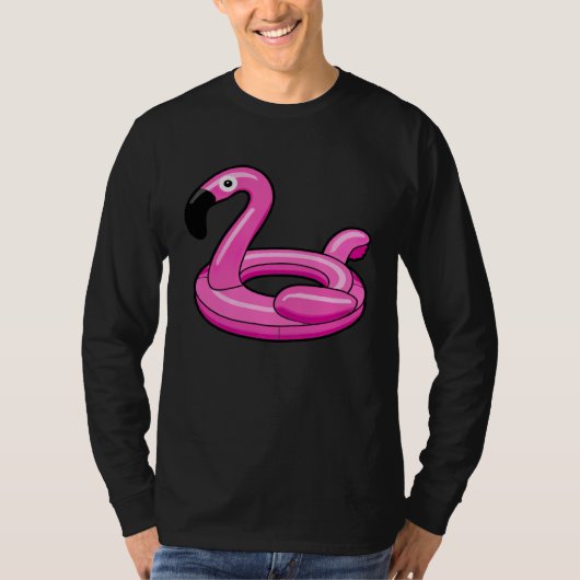 Flamingo Pool Floaty T-shirt (Voorkant)