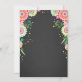 Flamingo Pool party call Tropical Pool float Kaart (Achterkant)