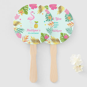 Flamingo Pool Party Hand Fan Flamingo Party Favor Handwaaier