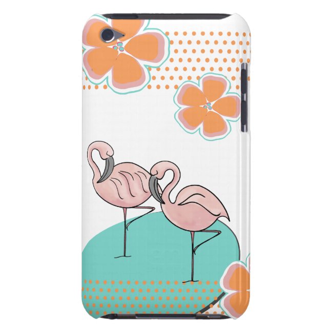 Flamingo Poolside iPod Touch Hoesje (Achterkant)