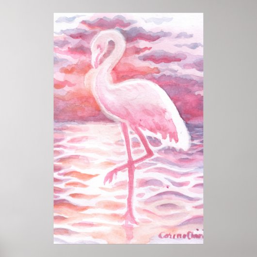 Flamingo Poster (Voorkant)