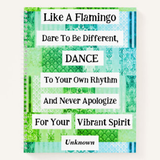 Flamingo Quote Spiral Notitieboek