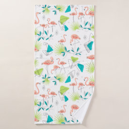 Flamingo-rama Bath Towel Badhanddoek