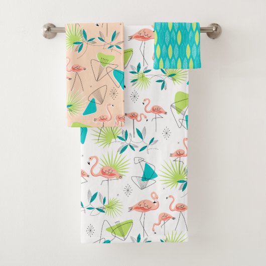 Flamingo-rama-handdoekset Bad Handdoek (Insitu)