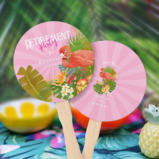 Flamingo Retirement Pink Handwaaier