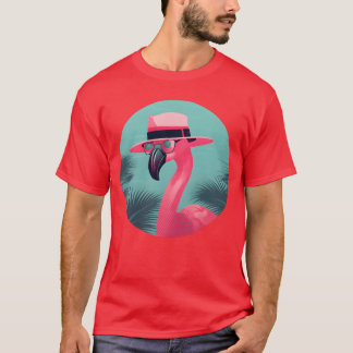 Flamingo Retro 80s 90s Style Animal Lovers gift T-shirt