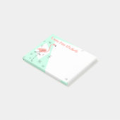 Flamingo Retro Green Text note (Schuin)