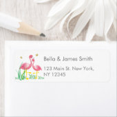 Flamingo Return Address Label (Insitu)