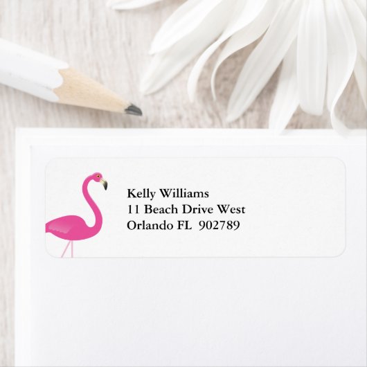 Flamingo Return Address Labels (Insitu)