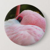 Flamingo Ronde Button 4,0 Cm (Voorkant)