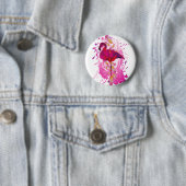 Flamingo Ronde Button 5,7 Cm (In situ)
