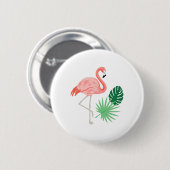 Flamingo Ronde Button 5,7 Cm (Voorkant /achterkant)
