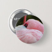 Flamingo Ronde Button 5,7 Cm (Voorkant /achterkant)
