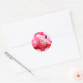 Flamingo Ronde Sticker (Envelop)