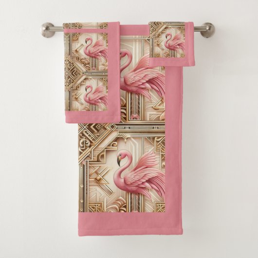 Flamingo Rose Art Déco (En situation)