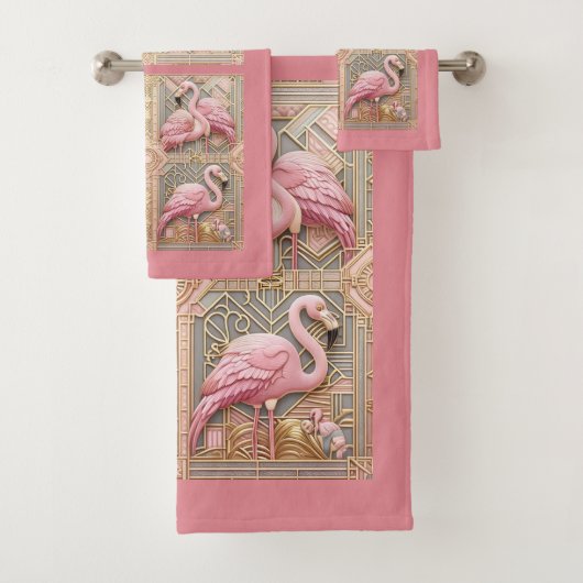 Flamingo Rose Art Déco (En situation)