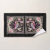 Flamingo Rose et Arc-en-Ciel Art Déco (Serviette à main)