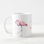 Flamingo rose j'adore tasse (Gauche)