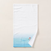 Flamingo rose mou En casquette de Noël (Serviette à main)