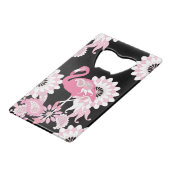 Flamingo Rose Noir Moderne Fantaisiste (Devant Angle)