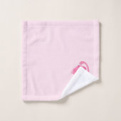 Flamingo rose pâleArrière - plan rose pâle (Gant de toilette)