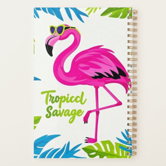 Flamingo rose Position tropicale sur une jambe (Dos)
