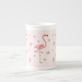 Flamingo Roze bot china mok (Voorkant)
