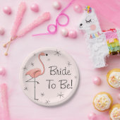Flamingo Roze bride om te zijn! Papieren bord (Feest)