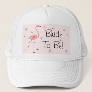 Flamingo Roze 'Bride om te zijn'. Tronkelaar Trucker Pet
